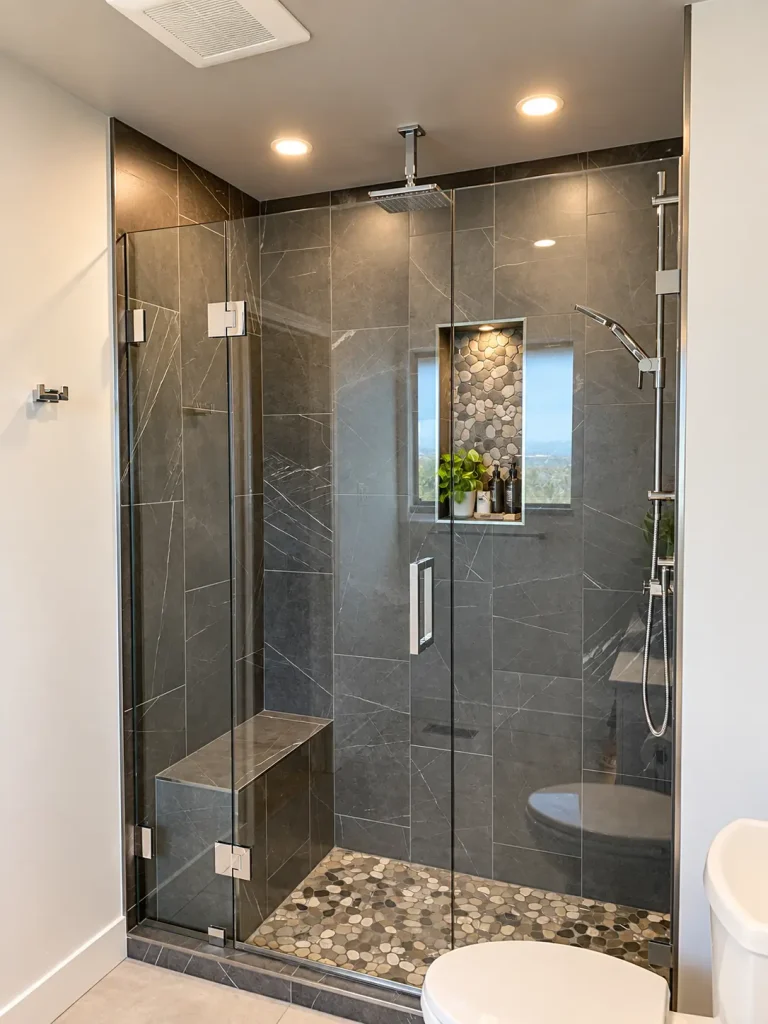 008BK – Outdated Small Bathroom & Shower Renovation in Vancouver