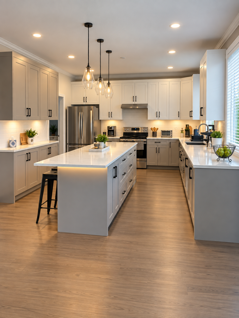 002KE – Warm Modern Farmhouse Kitchen